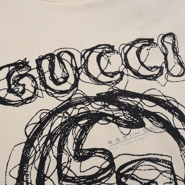 Gucci古奇專櫃古馳2023FW新款印花圓領衛衣 男女同款 tzy3068